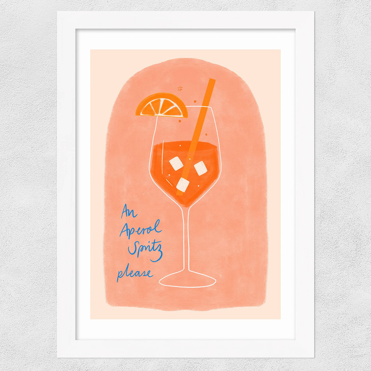 Aperol Wide White Frame