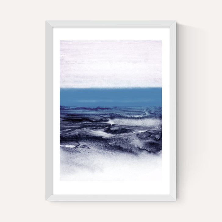 Watercolor Landscape Blue