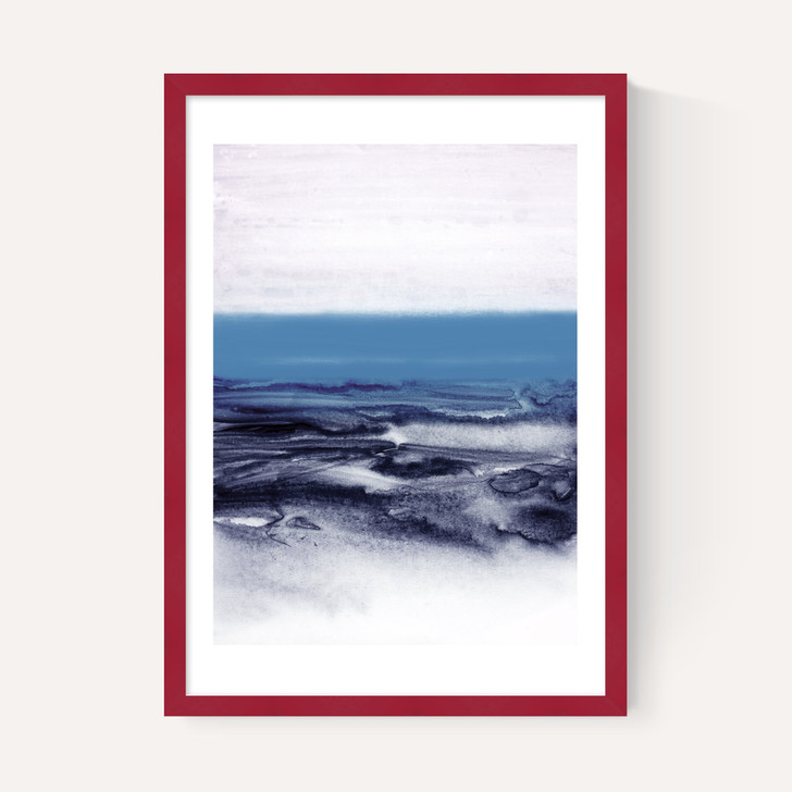 Watercolor Landscape Blue