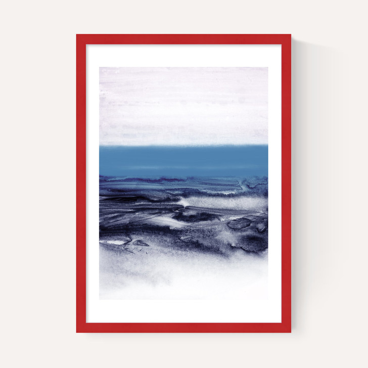 Watercolor Landscape Blue