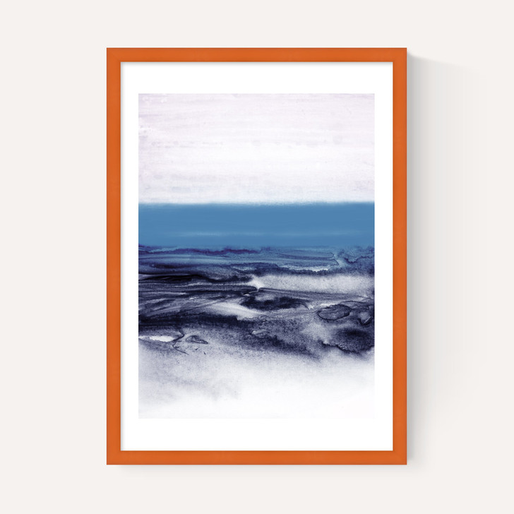 Watercolor Landscape Blue