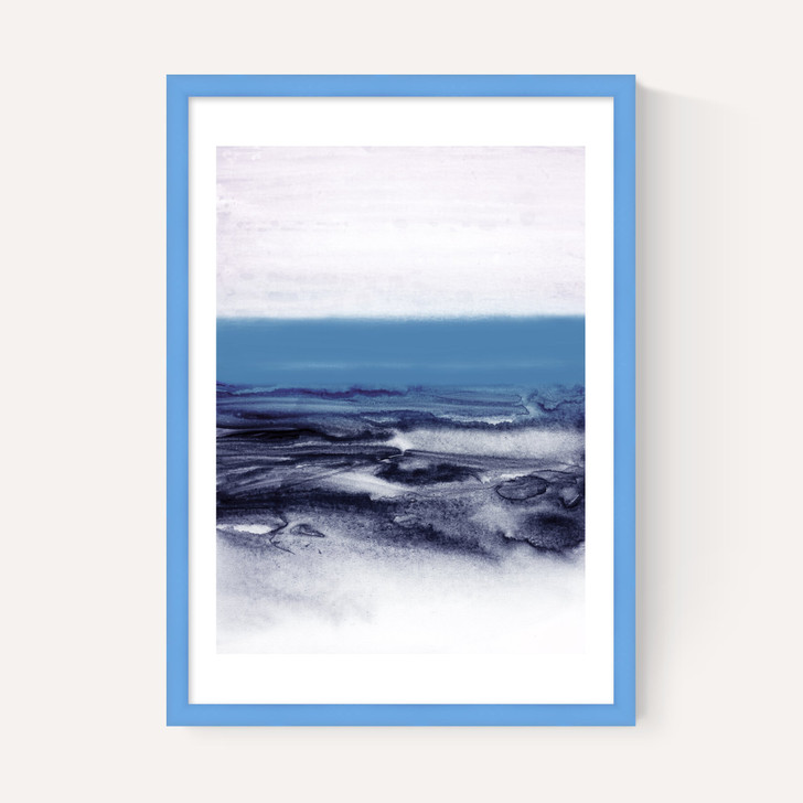 Watercolor Landscape Blue
