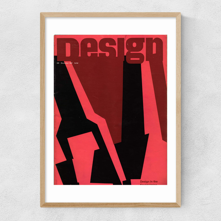 Bold, 1967, Design Magazine Narrow Oak Frame
