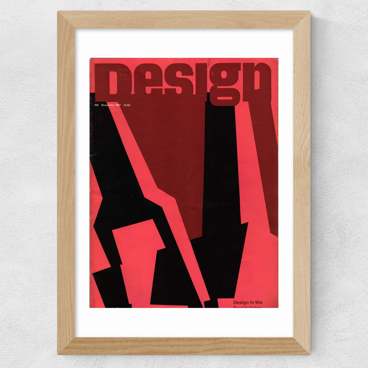Bold, 1967, Design Magazine Wide Oak Frame