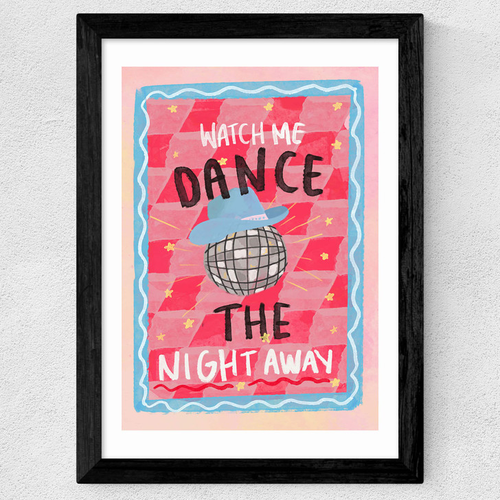 Dance The Night Wide Black Frame