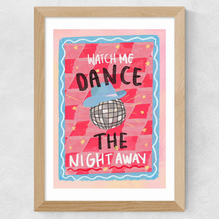 Dance The Night Wide Oak Frame