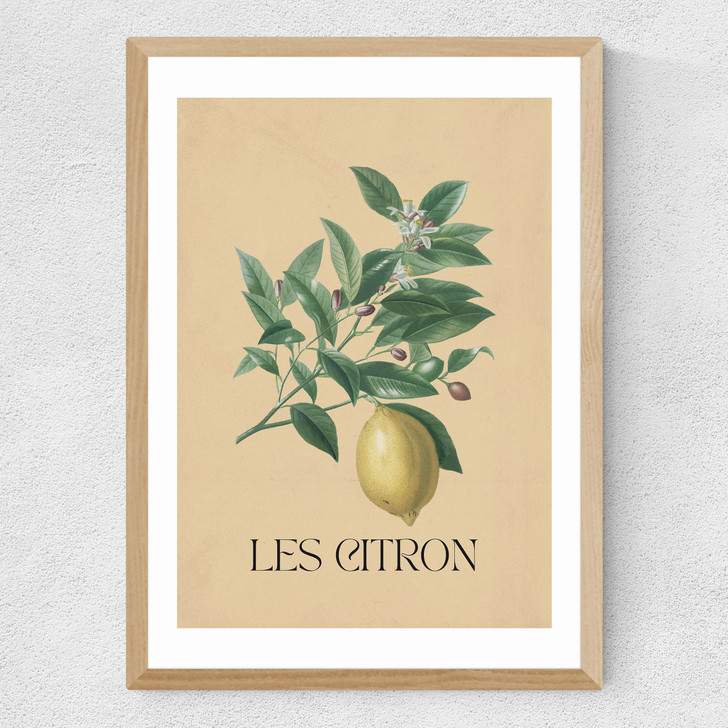 Les Citron Medium Oak Frame