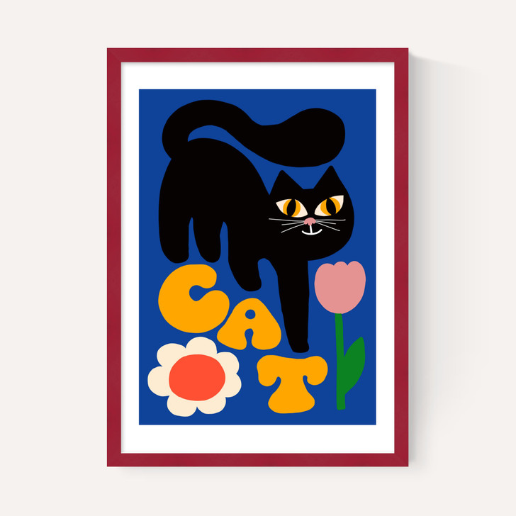 Cat and Tulip