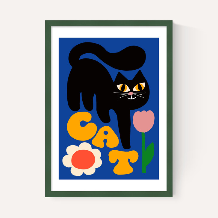 Cat and Tulip