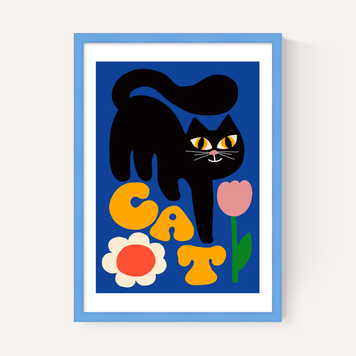 Cat and Tulip
