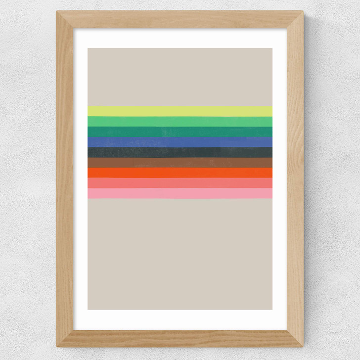 Colorfields IV Wide Oak Frame