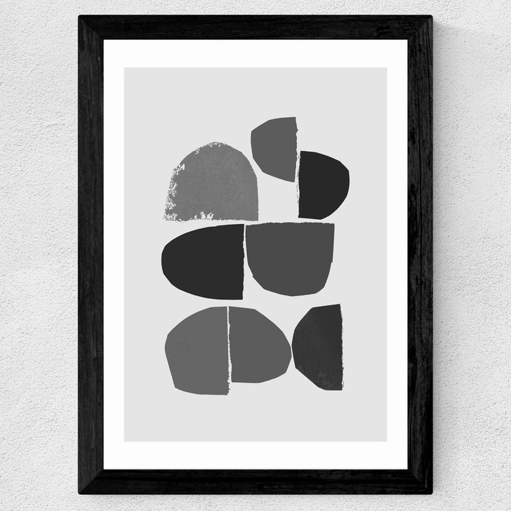 Minimalist Collage Wide Black Frame
