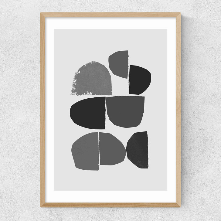 Minimalist Collage Narrow Oak Frame