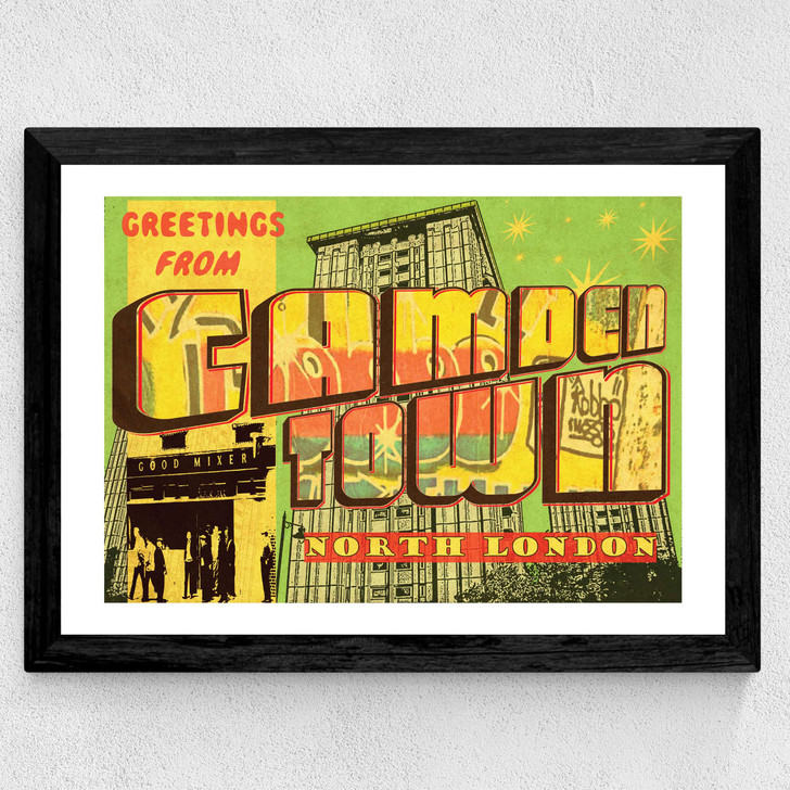 Camden Town Postcard Wide Black Frame