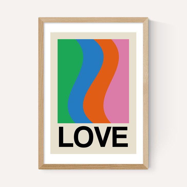 Retro Stripe LOVE Wave Gala