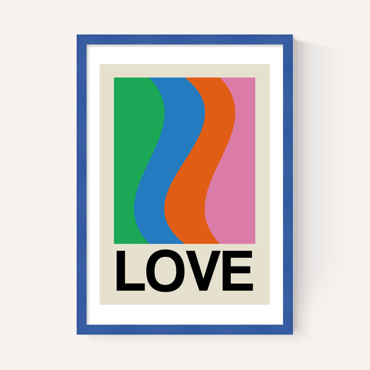 Retro Stripe LOVE Wave Gala