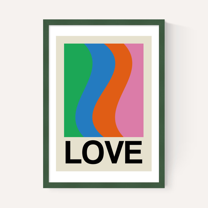 Retro Stripe LOVE Wave Gala