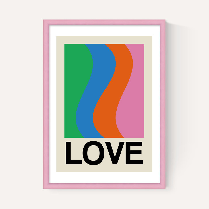 Retro Stripe LOVE Wave Gala