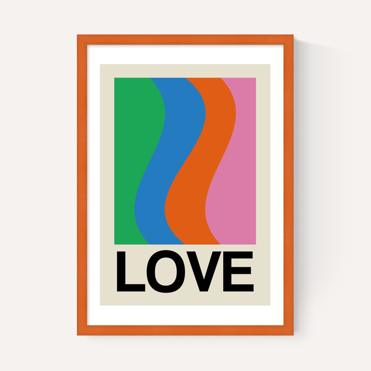 Retro Stripe LOVE Wave Gala