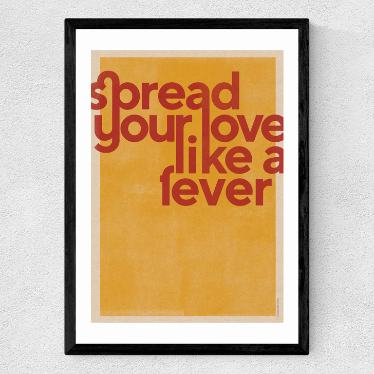 Spread Your Love Medium Black Frame
