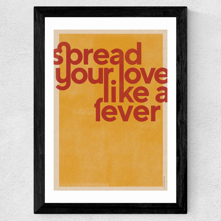 Spread Your Love Wide Black Frame