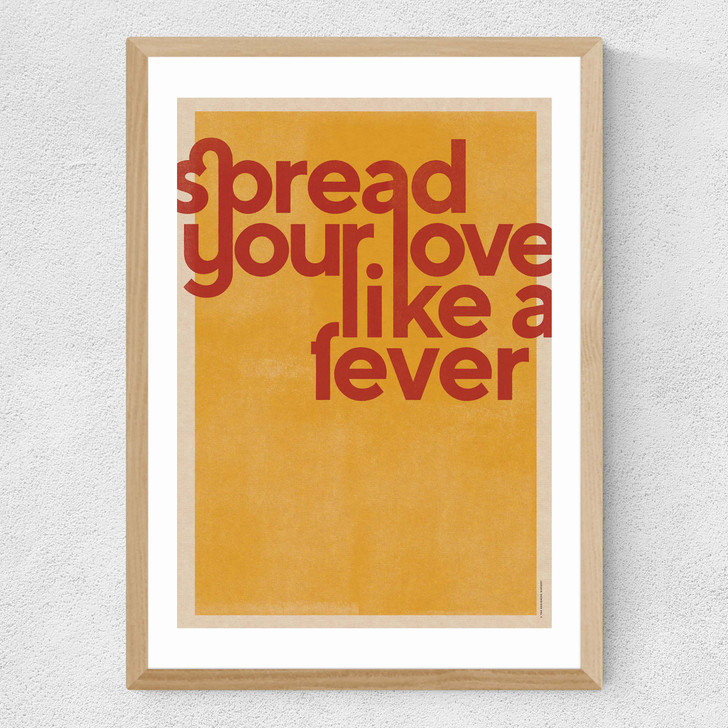 Spread Your Love Medium Oak Frame