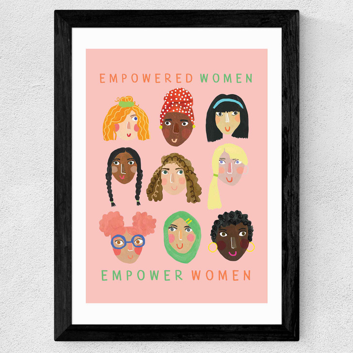 Empowered Women Wide Black Frame