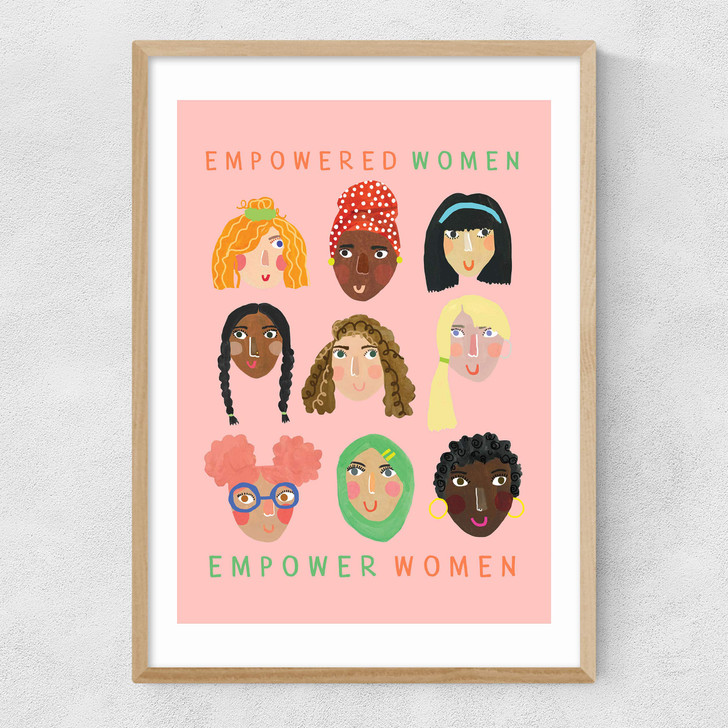 Empowered Women Narrow Oak Frame