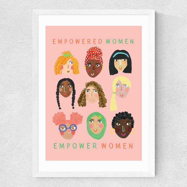 Empowered Women Medium White Frame