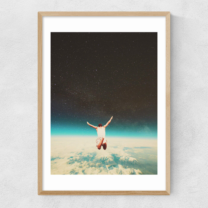 Falling with a hidden smile Narrow Oak Frame Falling with a hidden smile Narrow Oak Frame
