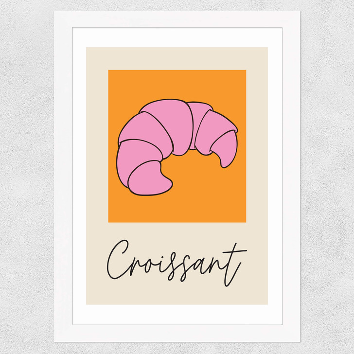 Croissant by Inoui Wide White Frame Croissant by Inoui Wide White Frame