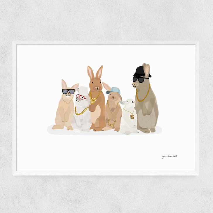 Rabbit Hip Hop Narrow White Frame Rabbit Hip Hop Narrow White Frame