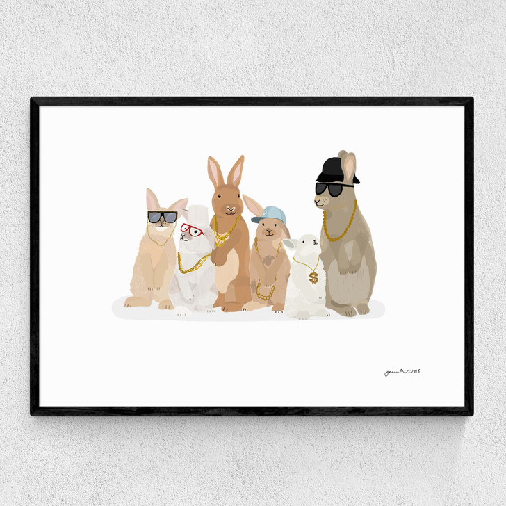 Rabbit Hip Hop Narrow Black Frame