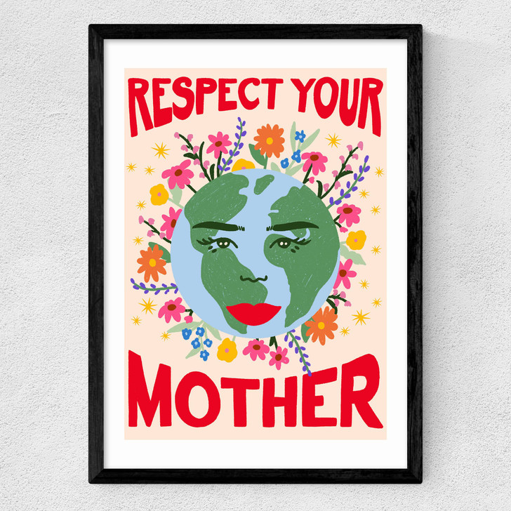 Mother Earth by Emmy Lupin Studio Medium Black Frame Mother Earth by Emmy Lupin Studio Medium Black Frame