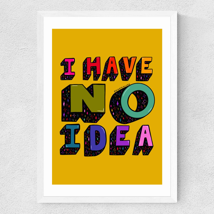 No Idea Medium White Frame