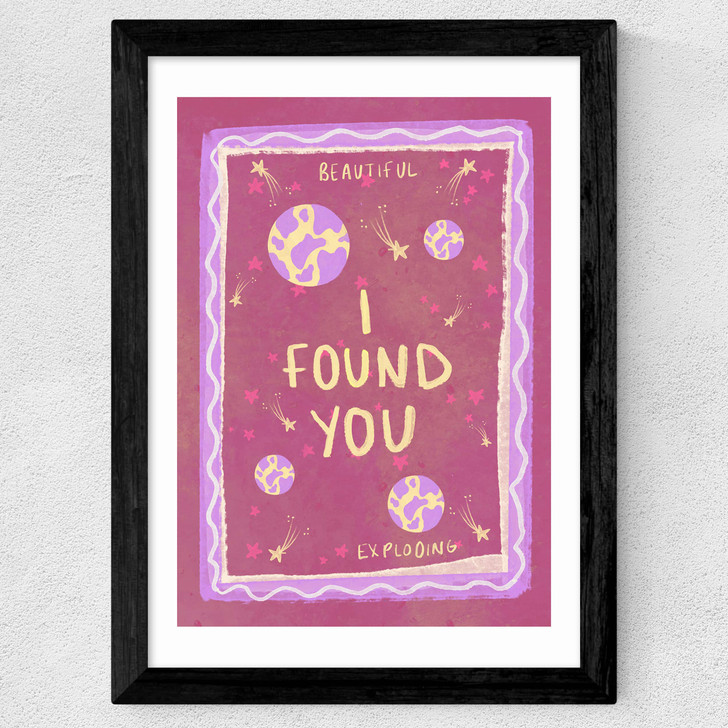 I Found You Wide Black Frame I Found You Wide Black Frame