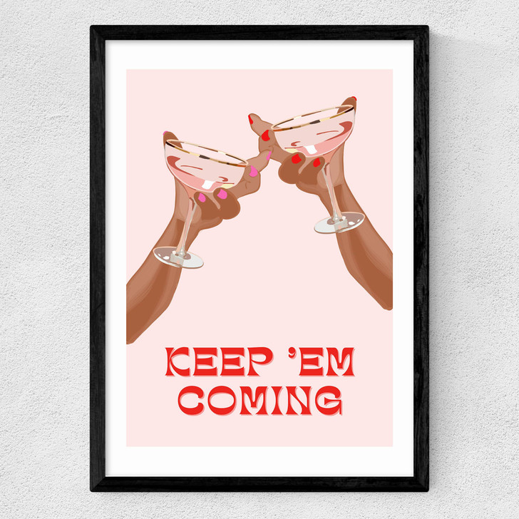Keep 'Em Coming Medium Black Frame Keep 'Em Coming Medium Black Frame