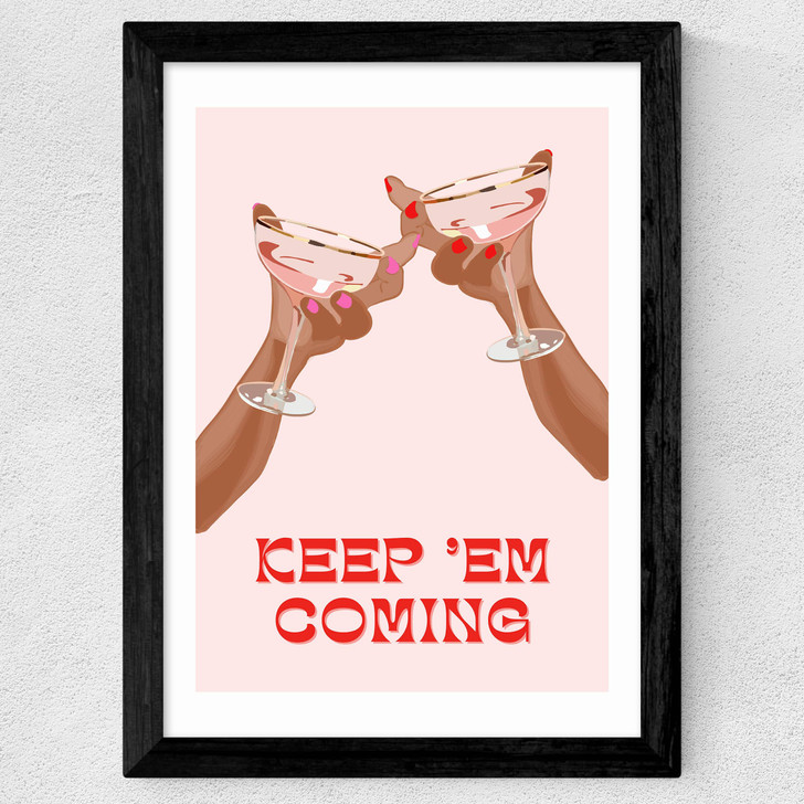 Keep 'Em Coming Wide Black Frame