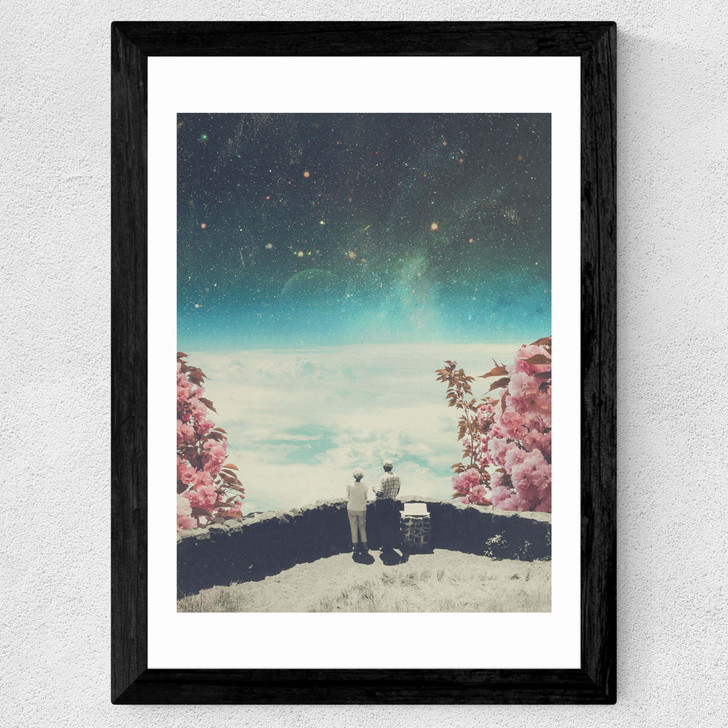 You Know We'll Meet Again Wide Black Frame