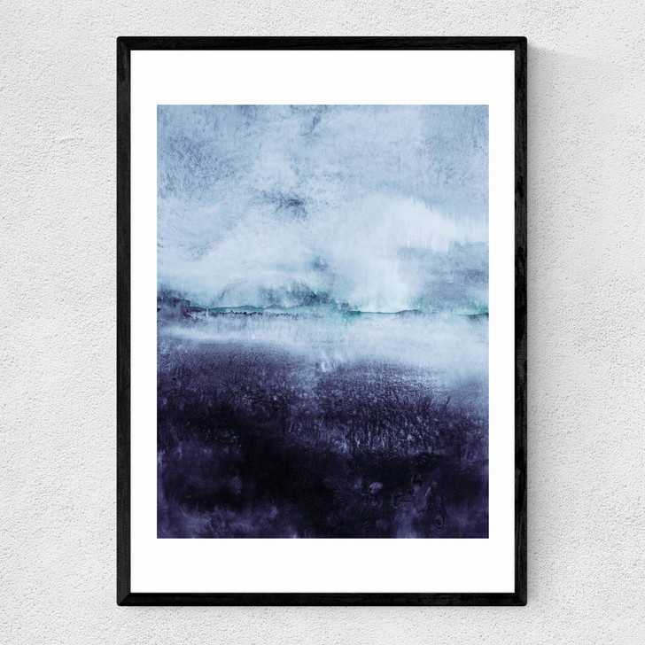Direction North Narrow Black Frame