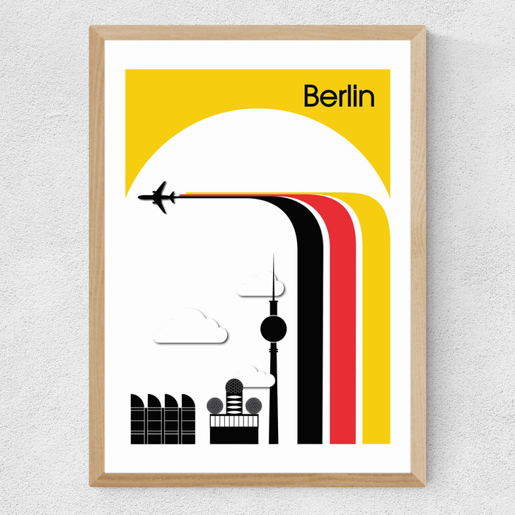 Berlin I Medium Oak Frame