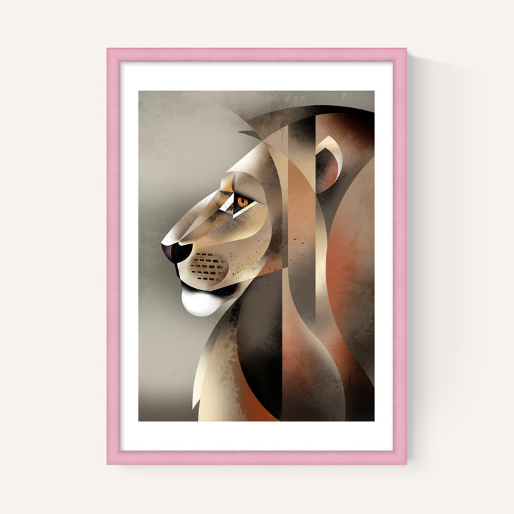 Lion in Profile by Dieter Braun