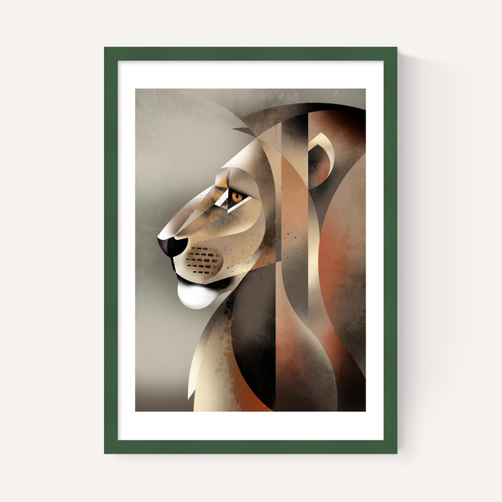 Lion in Profile by Dieter Braun