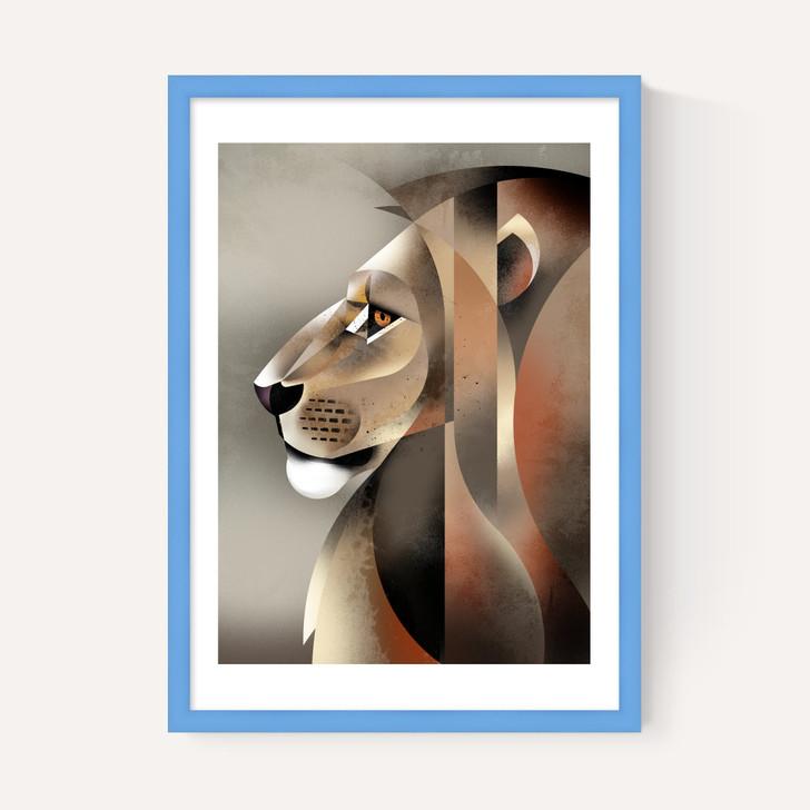 Lion in Profile by Dieter Braun