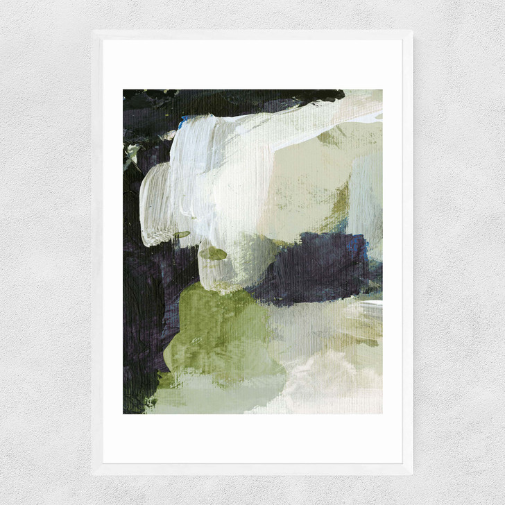 Green I Narrow White Frame Green I Narrow White Frame