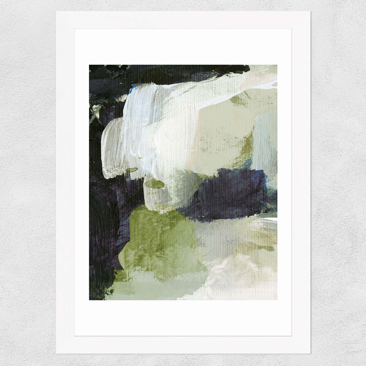 Green I Wide White Frame Green I Wide White Frame