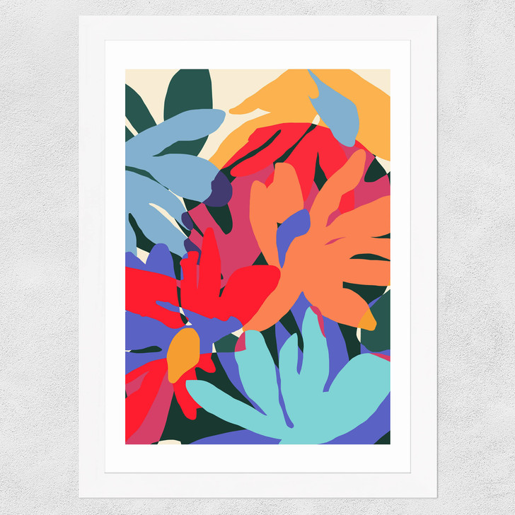 Where Flowers Blossom, So Does Hope Wide White Frame