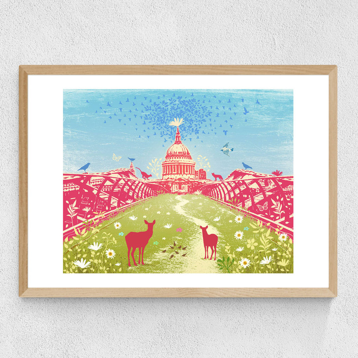 The Nature of London Medium Oak Frame The Nature of London Medium Oak Frame