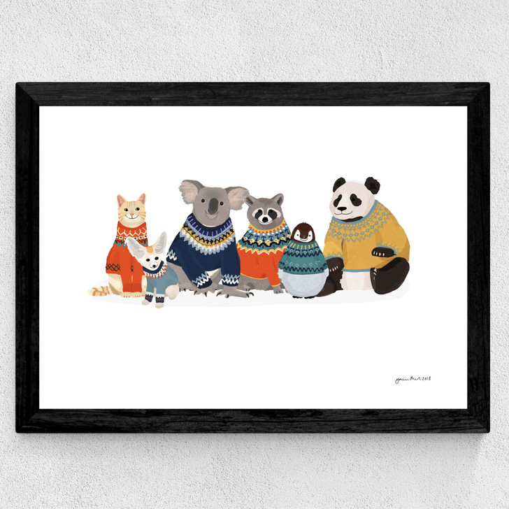 Personalised Jumper 1 Wide Black Frame