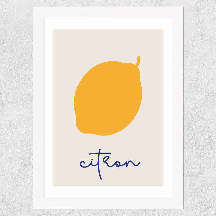 Citron Wide White Frame